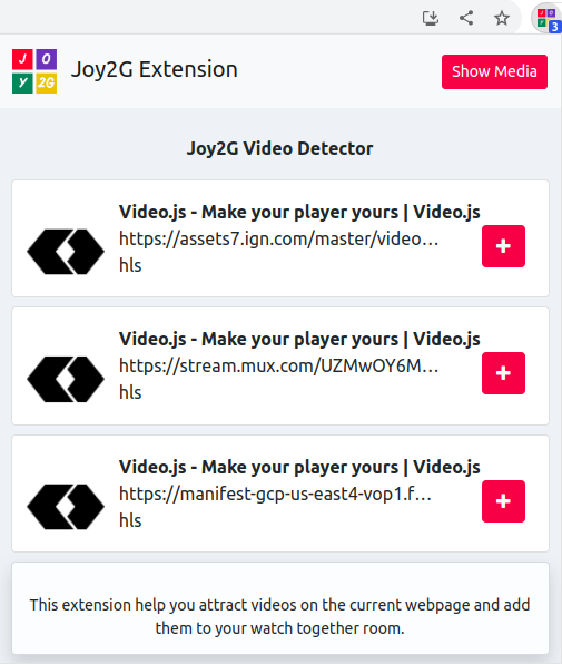 Joy2g Extension for Websites